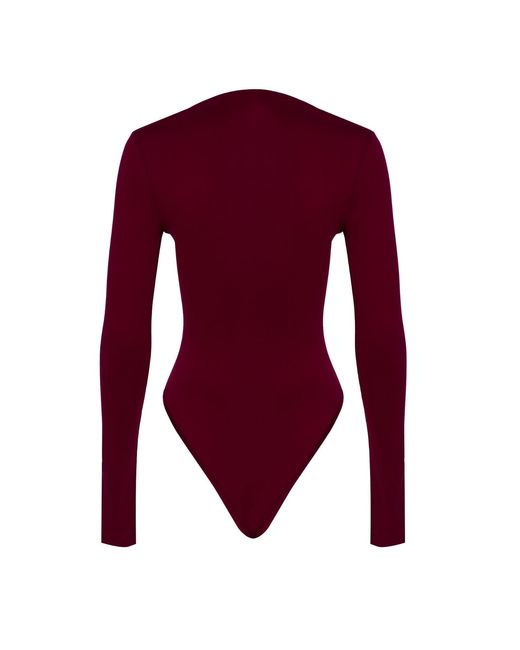 Herfetch Purple Neutrals Tailored Top-Burgundy