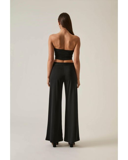 James Lakeland Black Wide-Leg Trousers