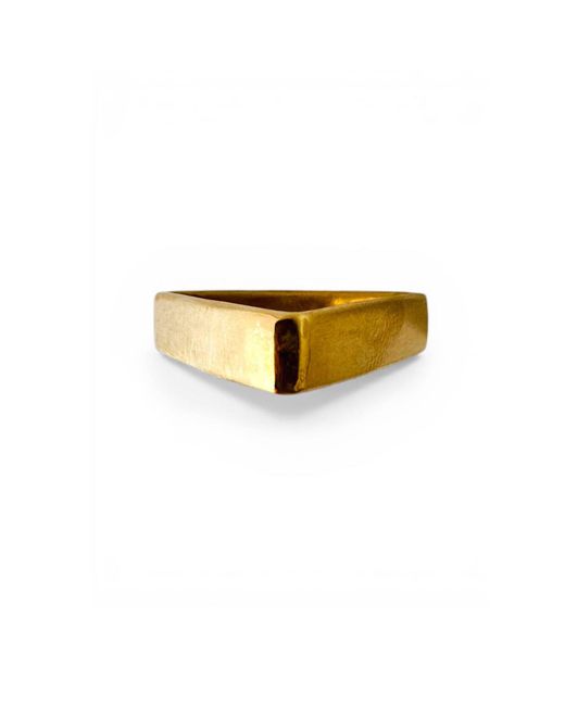 Aki Roc Jewelry Metallic Triangle Balance Ring 6Mm