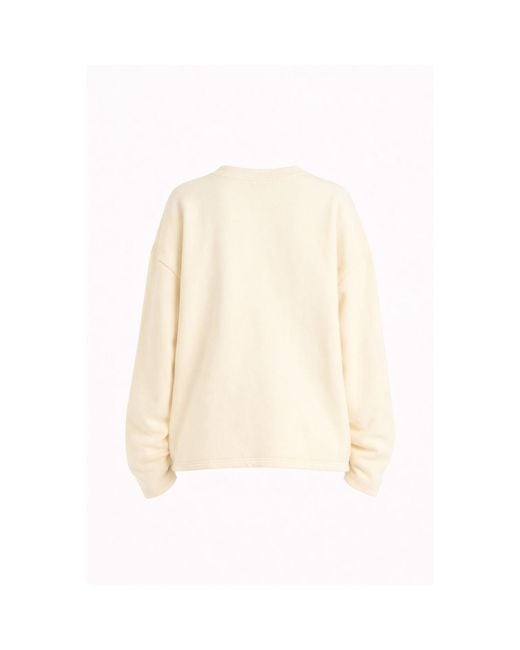 Loom Archives Natural Neutrals Loom Ruched Sleeve Detail Sweat Shirt