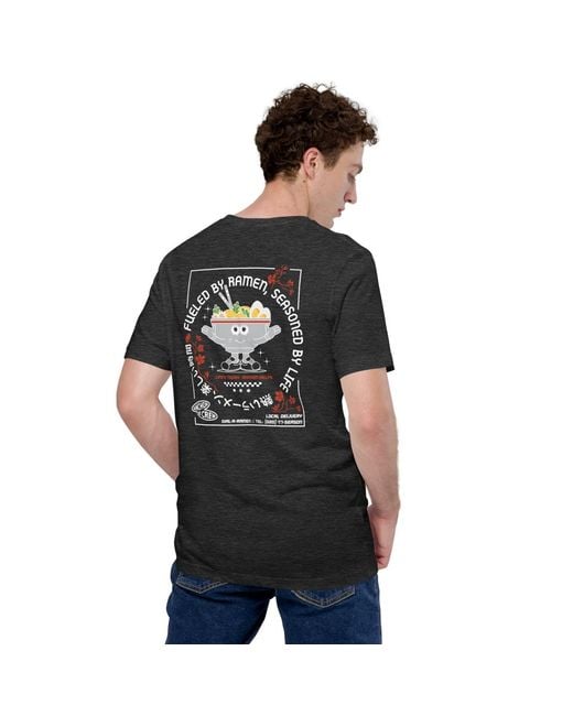 Anchor and Crew Black Heather Ramen House Dial-A-Local Organic Cotton T-Shirt for men