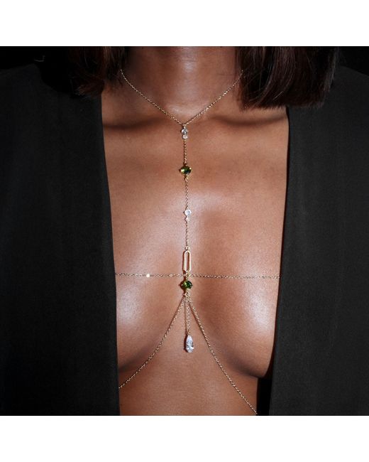 Studio Baloge Metallic Lumina T-Line Body Chain