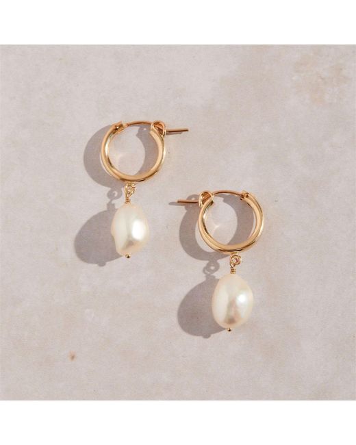 SET & STONES Metallic Adelle Hoops