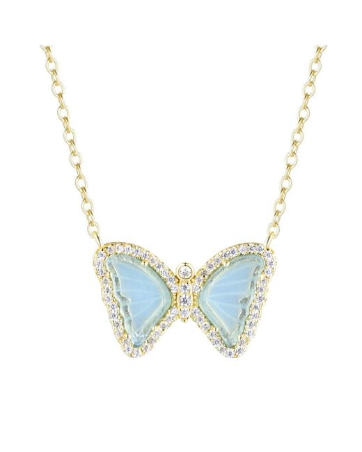 KAMARIA Blue Mini Butterfly Necklace