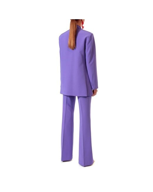 AGGI by HALEWSKI Purple Kyle Opulence High Waist Trousers