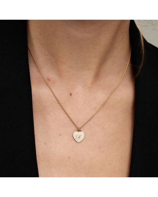 SET & STONES Metallic Alice Initial Necklace