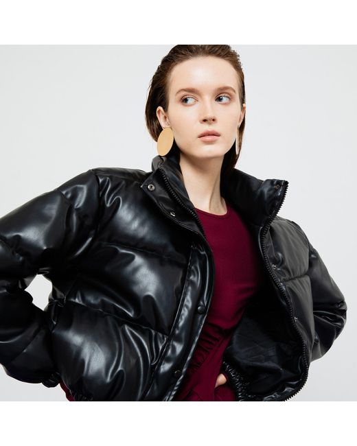 Ats the Label Lyra Quilted Leather Jacket in Black | Lyst