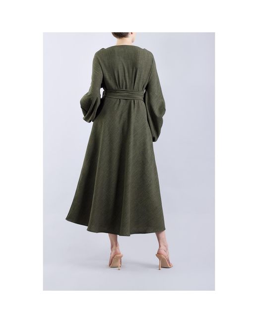 Meem Label Green Crawford Midi Dress