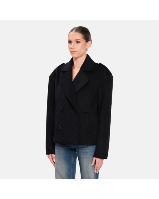 OW Collection Black Presley Wool Jacket