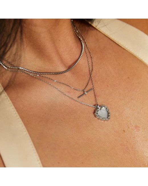 Bermuda Watch Company White Annie Apple Zaria Sterling Silver Pendant Necklace