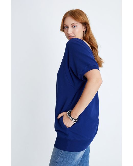 LOVETRUST Blue Lana Sweatshirt Tunic