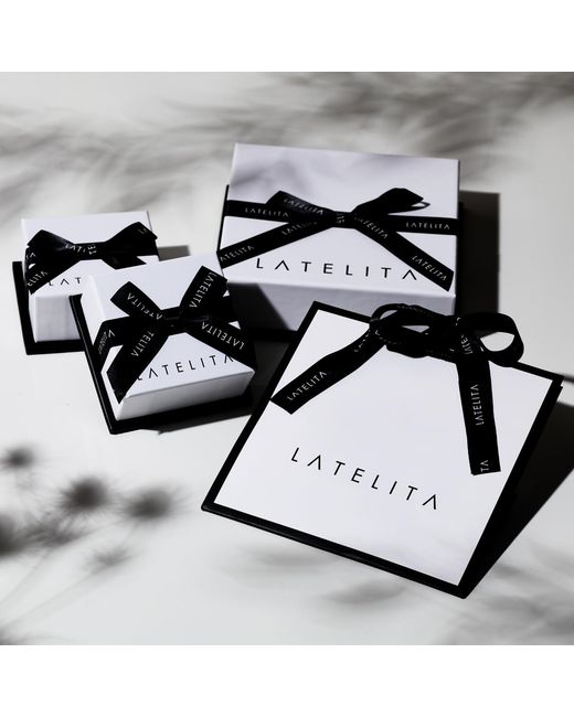 Latelita London Metallic North Star Small Stud Earrings