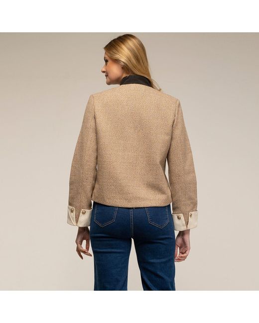 Tantra Spain Sl Brown Jacket With Front Pocket Detail