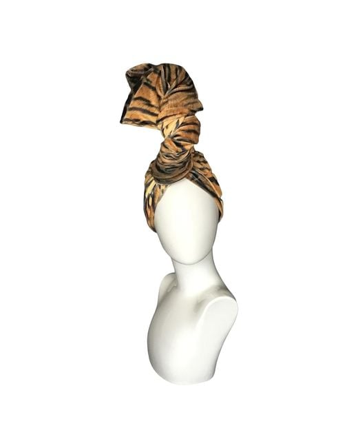 Romer Millinery Metallic Neutrals Twisturban Turban