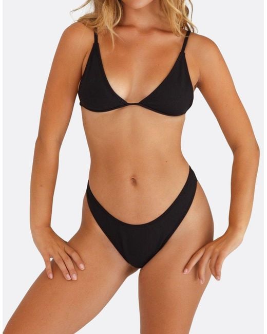 Minimale Animale Black Wall Street Brief Bikini Bottom
