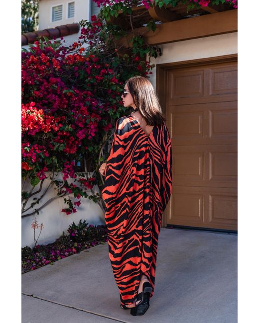 Jennafer Grace Red Tigress Caftan