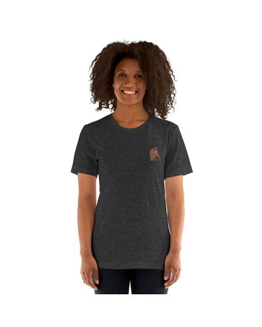 Anchor and Crew Black Heather Think Ocean Orangutan Aspirations Cotton Embroidered T-Shirt