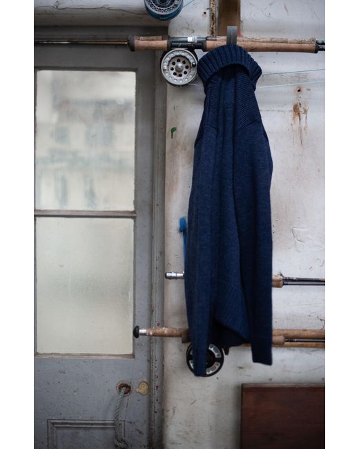 Paul James Knitwear Blue The Fitted Submariner for men
