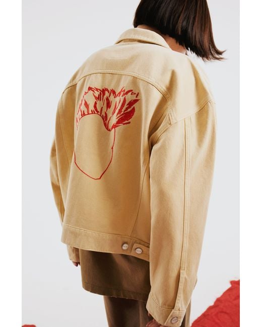 Pcfg Natural Neutrals Logo Denim Jacket