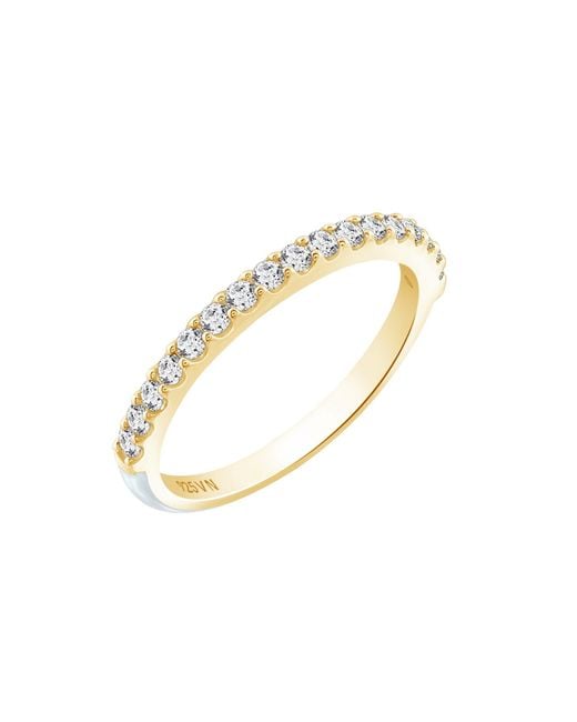 Diamonbliss Metallic Embellished With Swarovski Half Carat Round Cut Half Eternity Ring