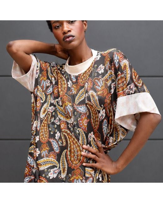 Miro Misljen Natural Nomad Paisley Maxi Dress