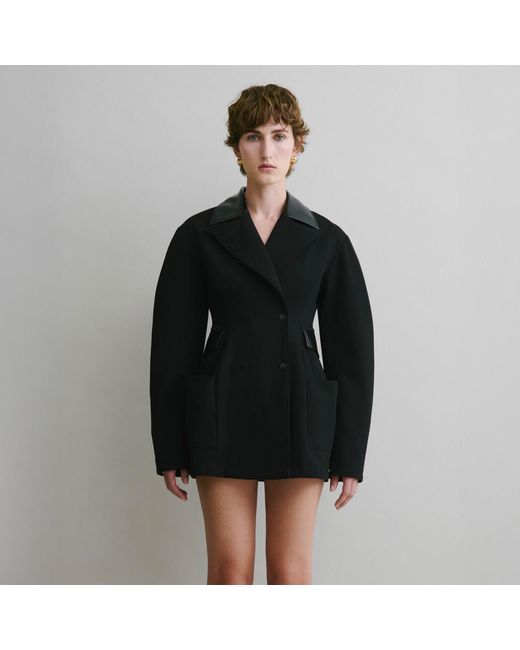 Luroq London Black Blazer Sculpt Dress