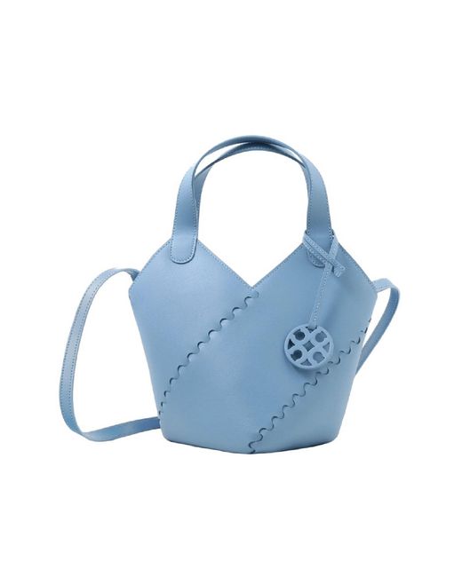 Orange Cube Blue Modern Basket Bag