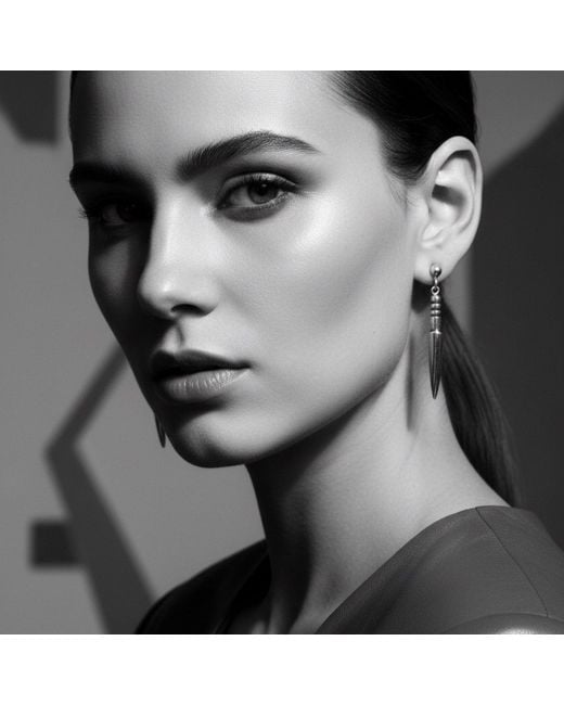 Tg-Jewellery by Tamara Gervasio Metallic Sterling Spina Dangle Earrings – Giger