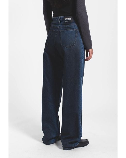 Dr. Denim Blue Donna High Relaxed
