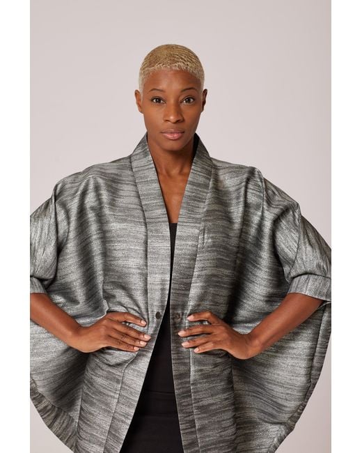 Lioness by Tf Gray Sand Storm Midi Kimono Jacket