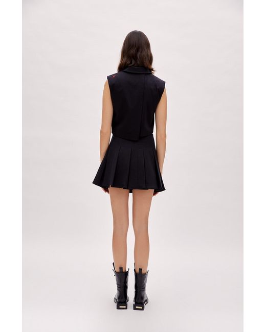 Pcfg Black Pleated Skirt