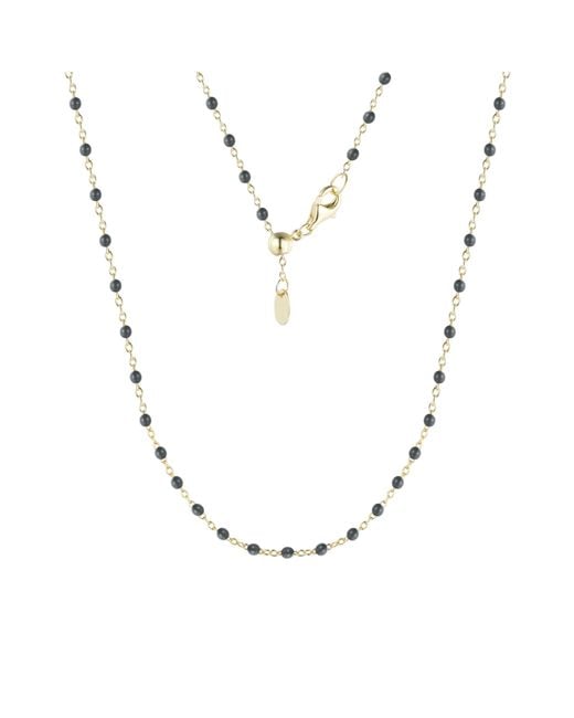 KAMARIA Metallic Enamel Beaded Chain Necklace