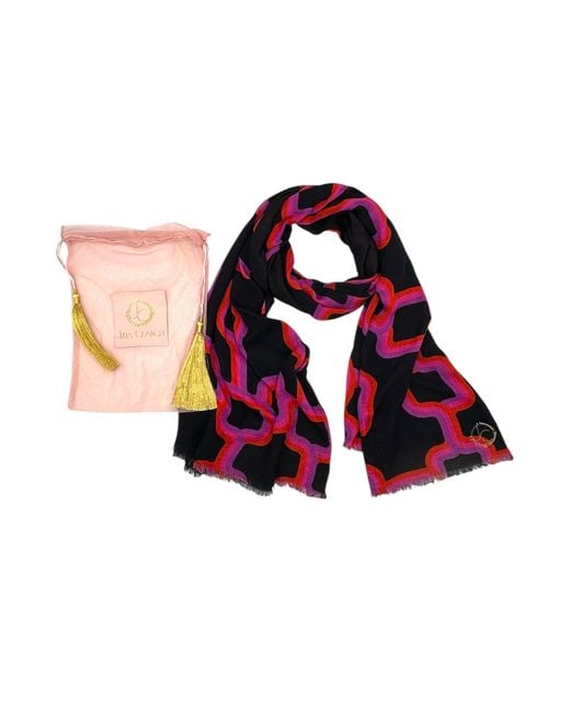 Julia Clancey Blue Link Modal Reversible Scarf