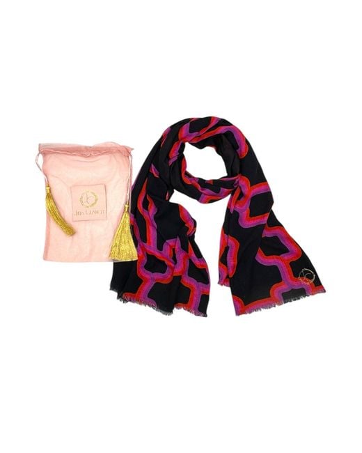 Julia Clancey Blue Link Modal Reversible Scarf