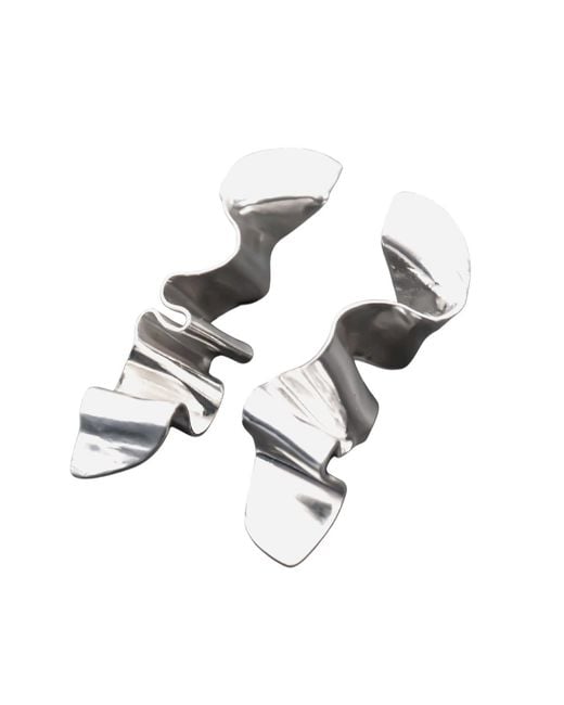 Oolo London Metallic Quiet Tension Earrings