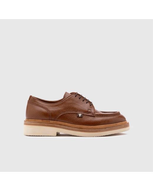 Ilvi Brown Clemente Saddle Floater Leather Oxford for men