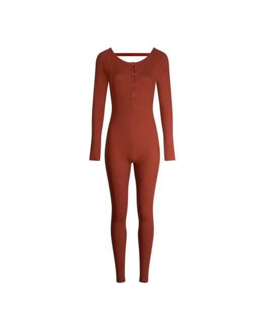 The Koozy Red Palma Long Sleeve One-Piece
