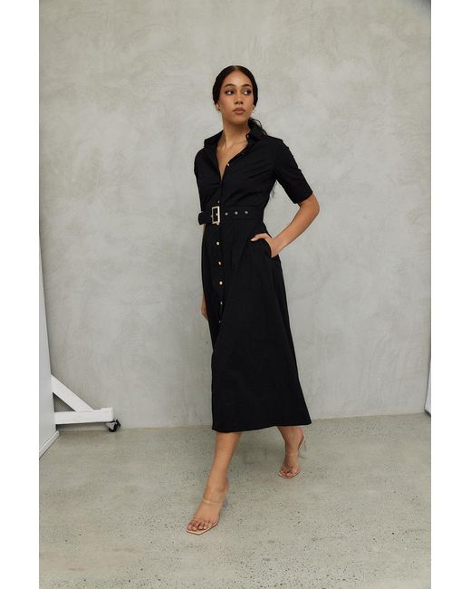Why Mary Blue The Kate Midi Shirt Dress