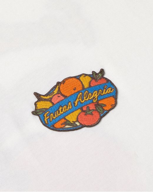 Thinking Mu White Frutas Aaron T-Shirt for men