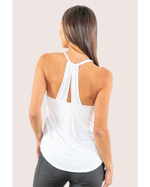JJwinks White Slumber Party Bra-Free Lounge Top