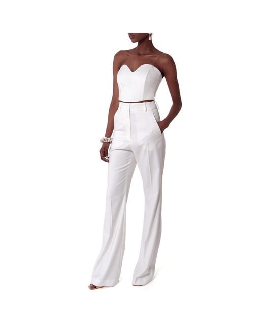 AGGI by HALEWSKI White Lara Off Corset Top