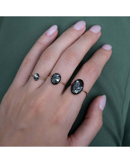 Kate Koel Natural Dainty Stacking Ring — Oval Gemstone Ring