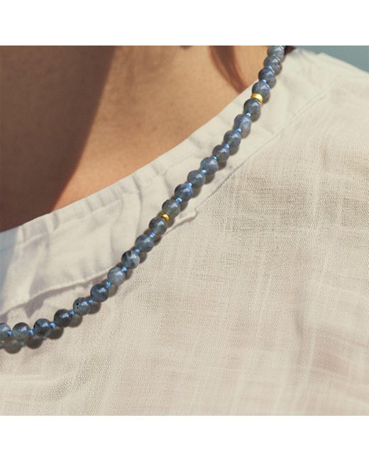Bombyx House Metallic Labradorite Bead Necklace