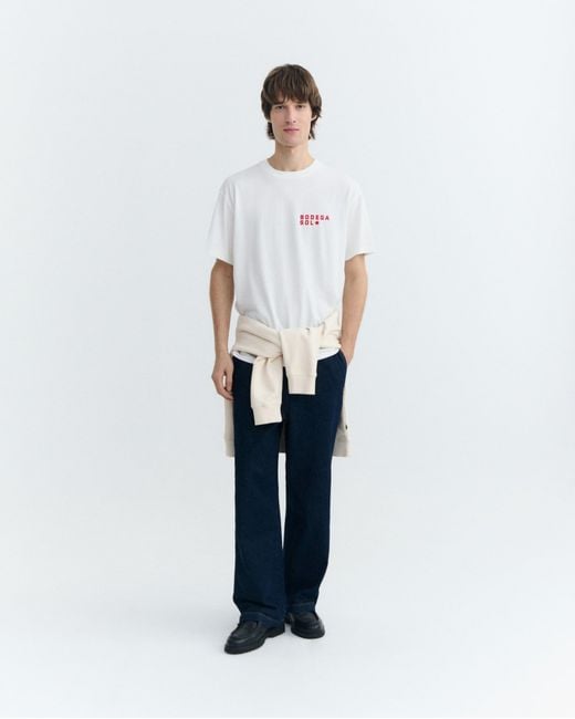 Thinking Mu White Aaron Sun Cellar T-Shirt for men