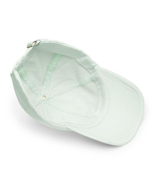 Anchor and Crew White Mint Pastel Ampersand Signature Embroidered Chino Cap for men