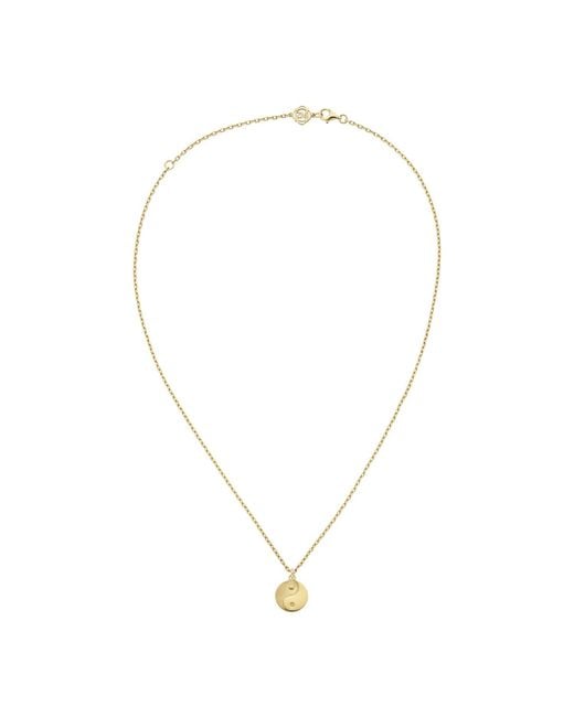 Zoe & Morgan Metallic Yin Yang Necklace