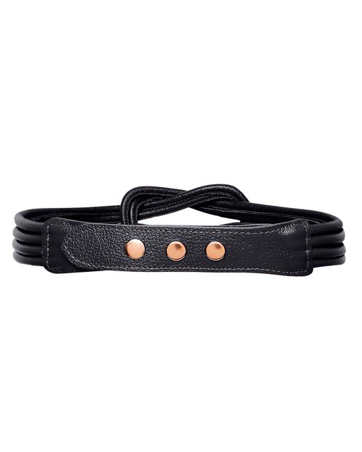 BeltBe Black Knot Leather Belt