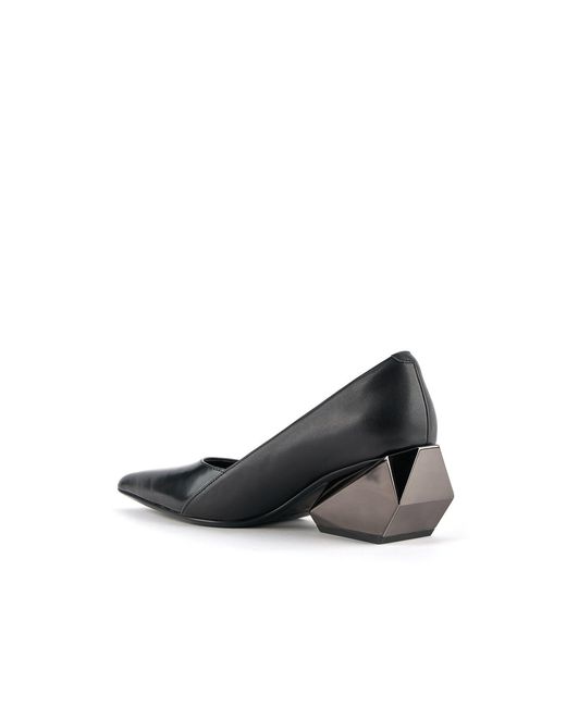 United Nude Black Ricky Pump Mid