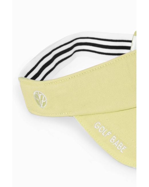 Victoria Paulsen Yellow Golf Babe Visor- Pastel