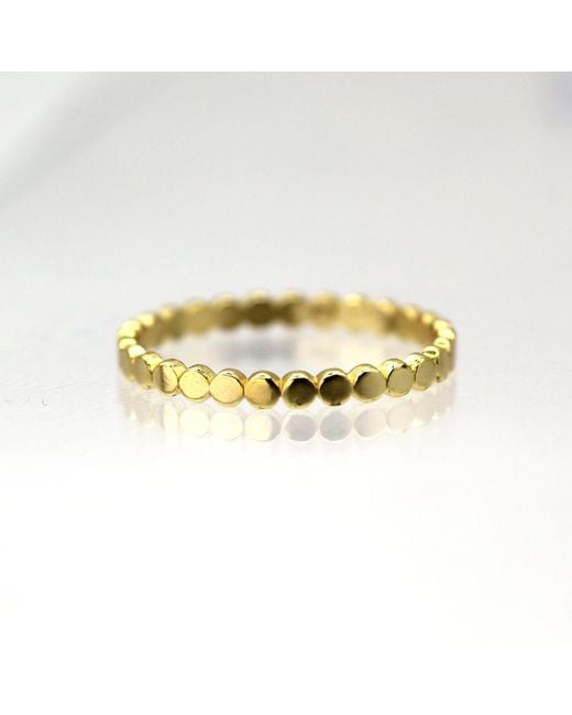 VicStoneNYC Fine Jewelry Metallic Dot Eternity Solid Ring